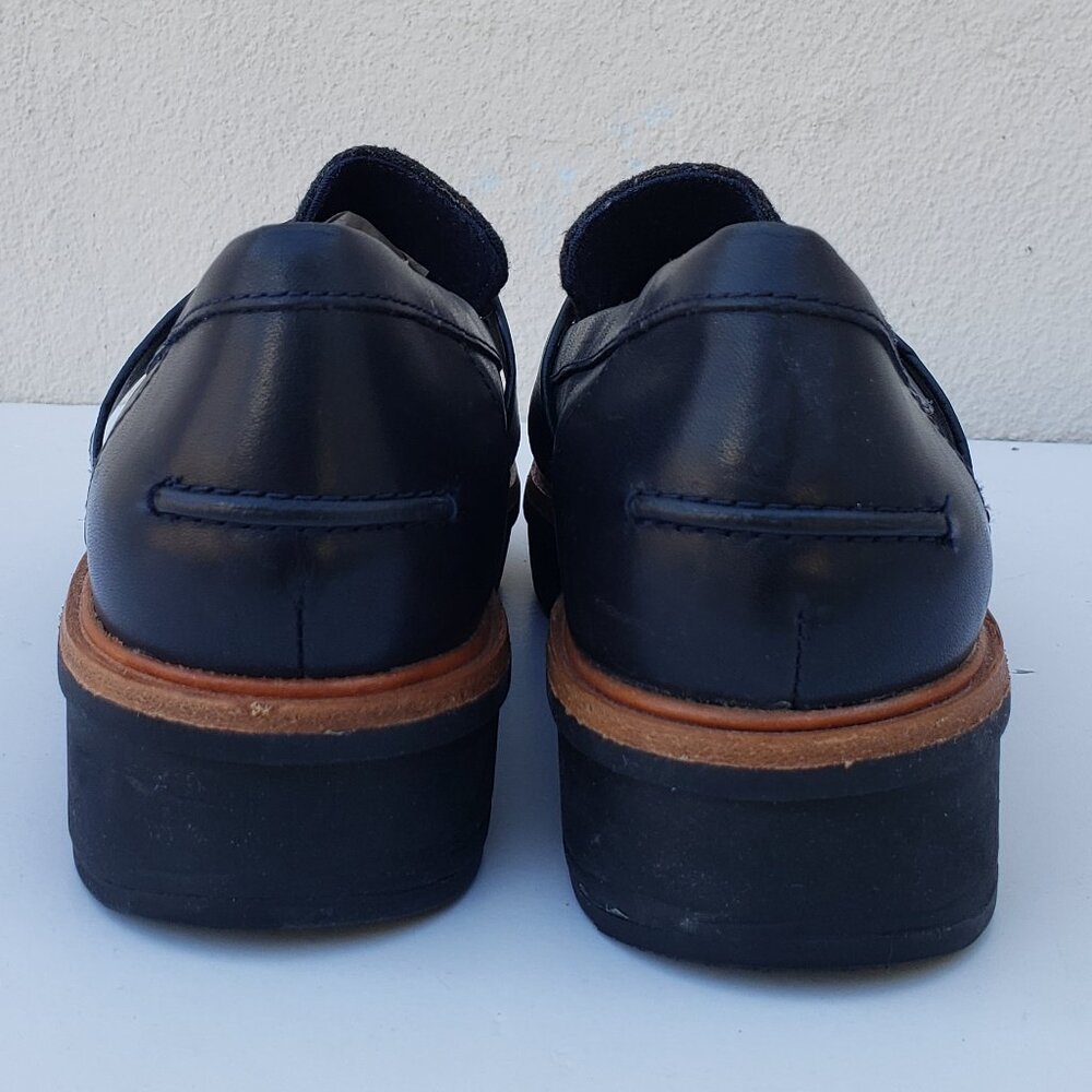 Tartan plaid platform chunky Teadale Elsa loafers - Picture 7 of 14